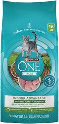 Bag of Purina One Indoor Advantage cat food