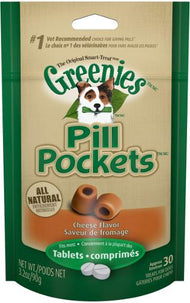 Greenie Dog PillPockets Tablet Size Cheese Flavor