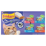 Friskies Seafood and Chicken Pate Variety Canned Cat Food 40 Pack