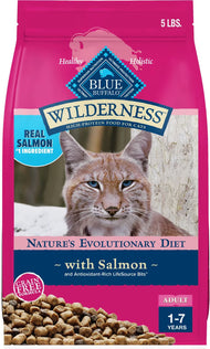 Blue Buffalo Wilderness Grain Free Salmon Recipe Dry Cat Food