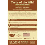 Taste of The Wild Ancient Prairie Bison, Venison and Ancient Grains Dry Dog Food