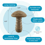 Outward Hound Dogwood Mushroom Peanut Butter Scented Tough Dog Chew Toy