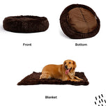 Best friends by Sheri Donut Shag Bed and Blanket Bundle