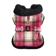 Doggie Designs Sherpa Lined Dog Harness Coat With Matching Leash