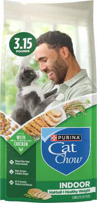 Purina Cat Chow Indoor Hairball + Healthy Weight Chicken Recipe Cat Food
