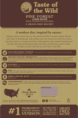 Taste of the Wild Forest Pine Grain Free Venison Recipe Dry Dog Food